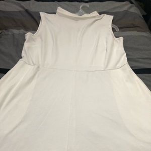 White skater dress